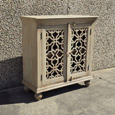 Indian Style Carved Solid Wood Cabinet Vanity 100x45x106cm